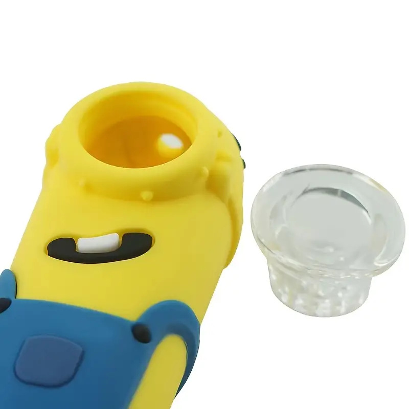 DPSP074 Yellow Guy Silicone Tobacco Pipe